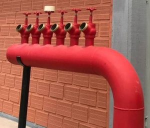 Componentes cuarto de bombas contra incendios (Cabezal de pruebas)